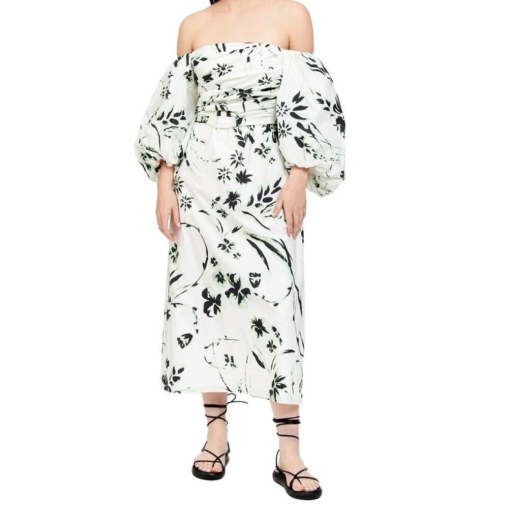Tanya Taylor Alora Dress In Bleached Floral Chalk Multi women’s size 8